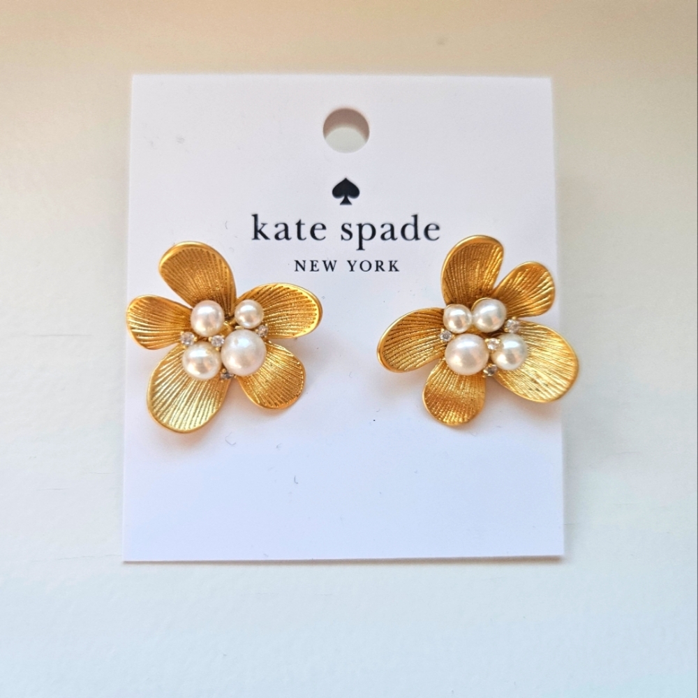 NWT Kate Spade Garden Party Statement Stud Earrings